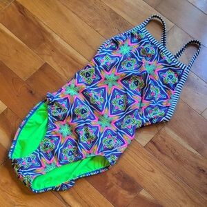 Colorful Geometric One-Piece Swimsuit